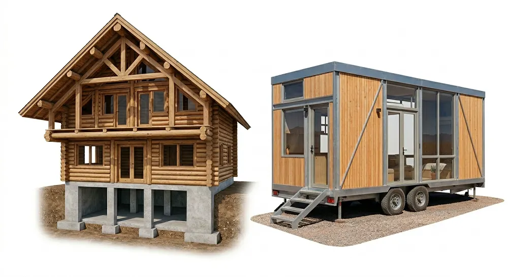 Diferencia entre casa prefabricada tradicional y Tiny House