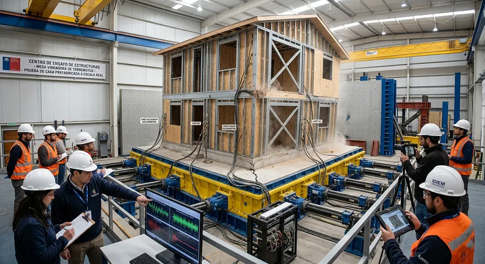 Prueba de resistencia de paneles estructurales