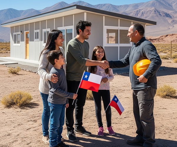 Entrega final de una casa prefabricada